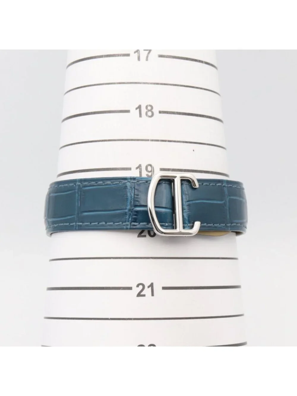 Cartier Watch Baron Blue Stainless Steel